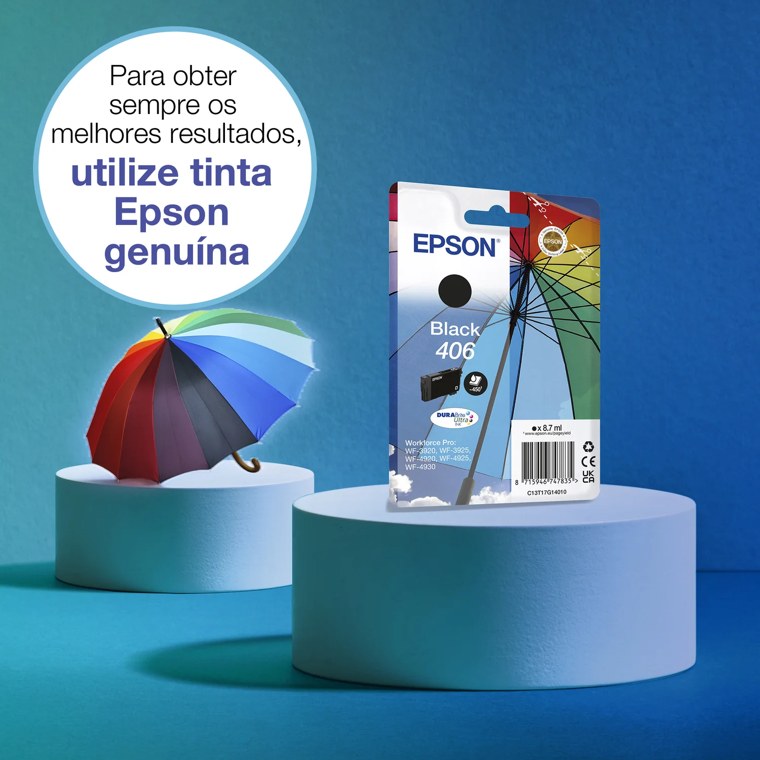Tinteiro Epson 406 DURABrite Ultra Preto 8.7ml Rendimento Padrão - Imagem 2