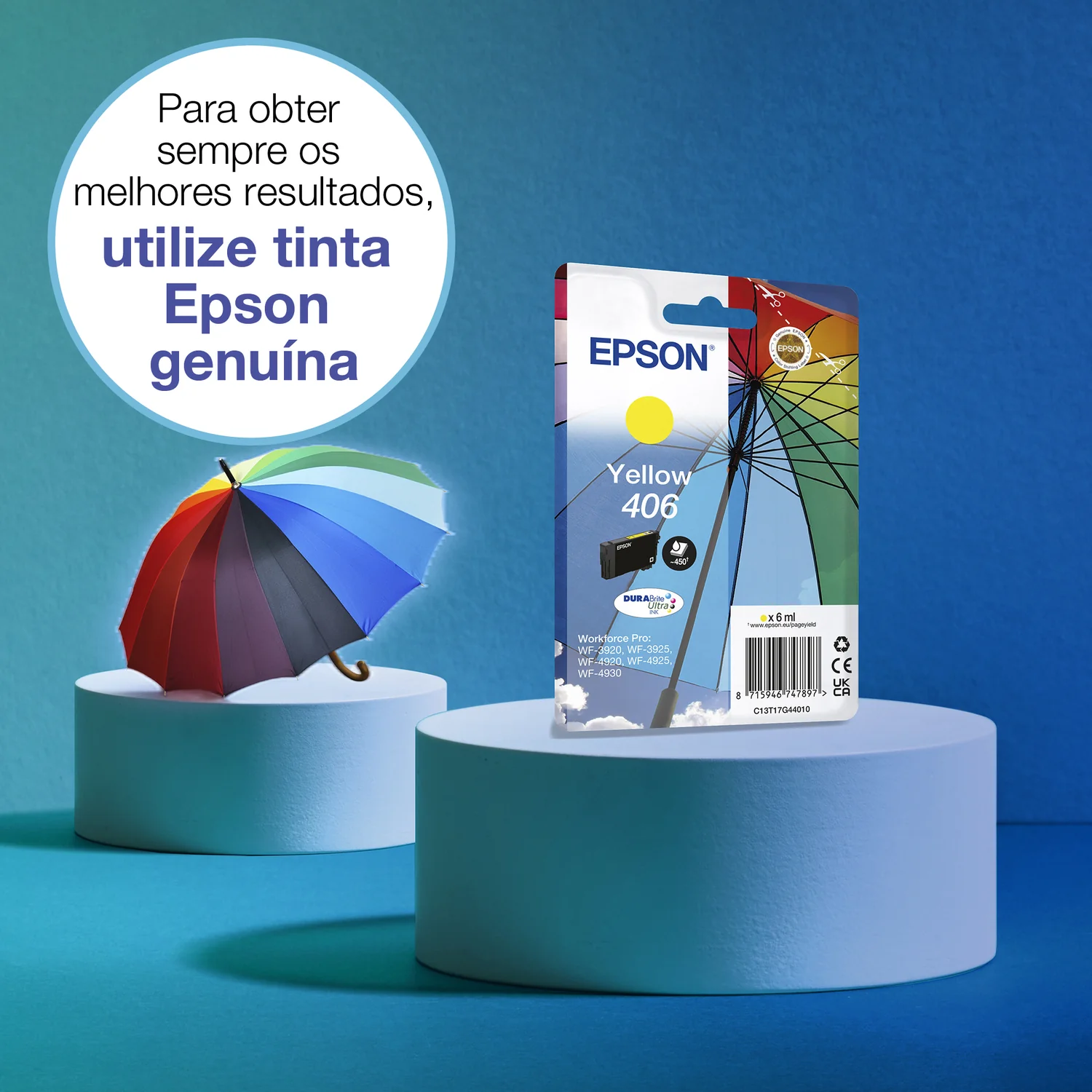 Tinteiro Epson 406 DURABrite Ultra Amarelo 6ml Rendimento Padrão - Imagem 4