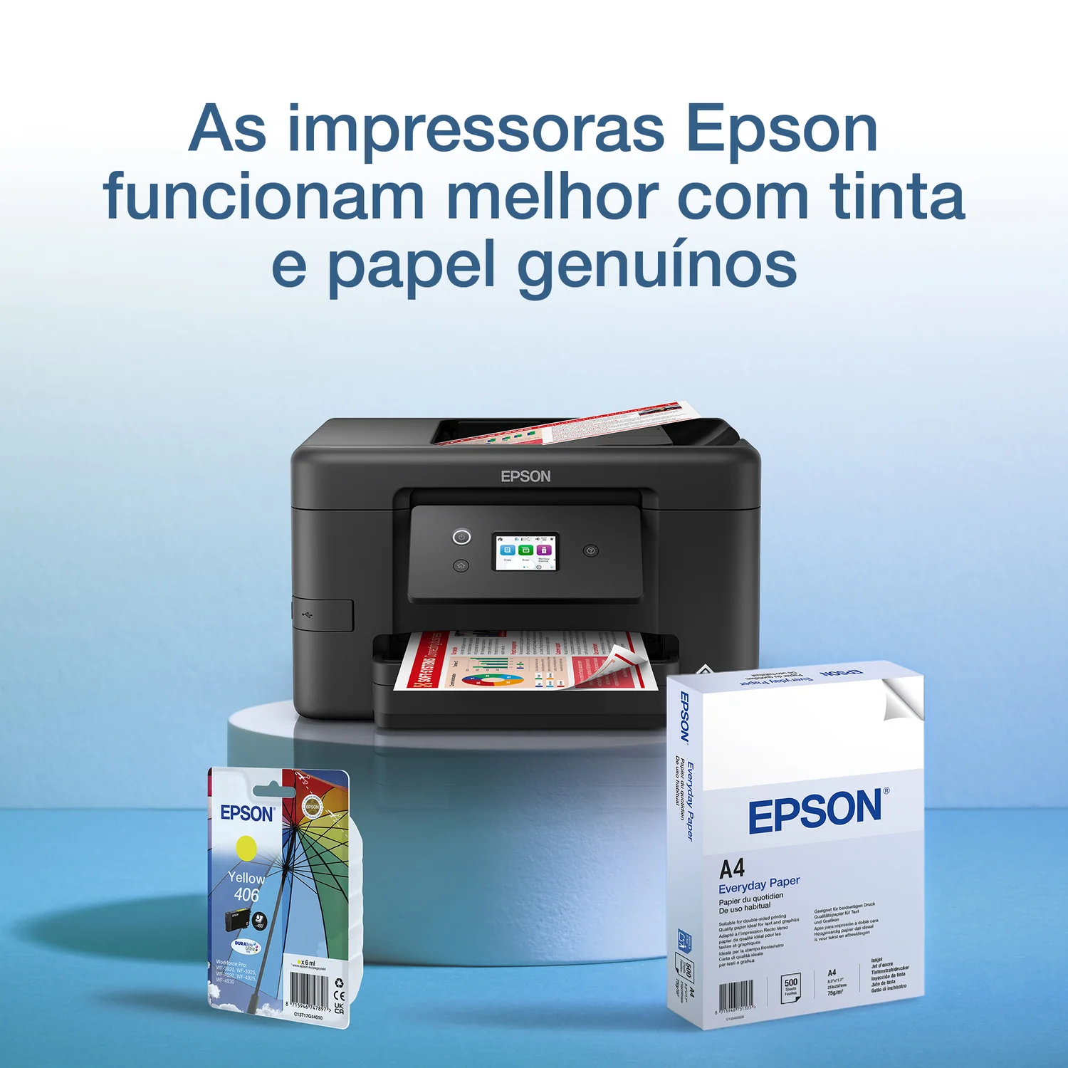 Tinteiro Epson 406 DURABrite Ultra Amarelo 6ml Rendimento Padrão - Imagem 2