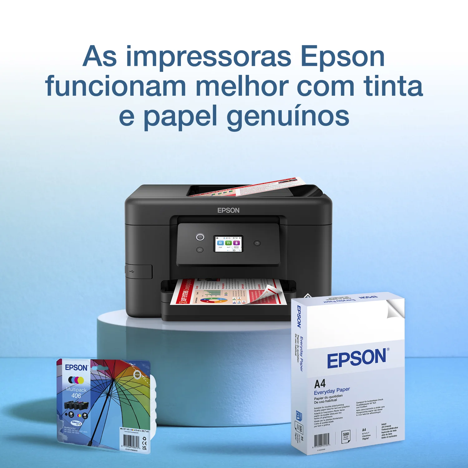 Pack de Tinteiros Epson 406 Multipack 4 Cores Preto (8.7ml) e Ciano/Magenta/Amarelo (6.0ml) - Imagem 3