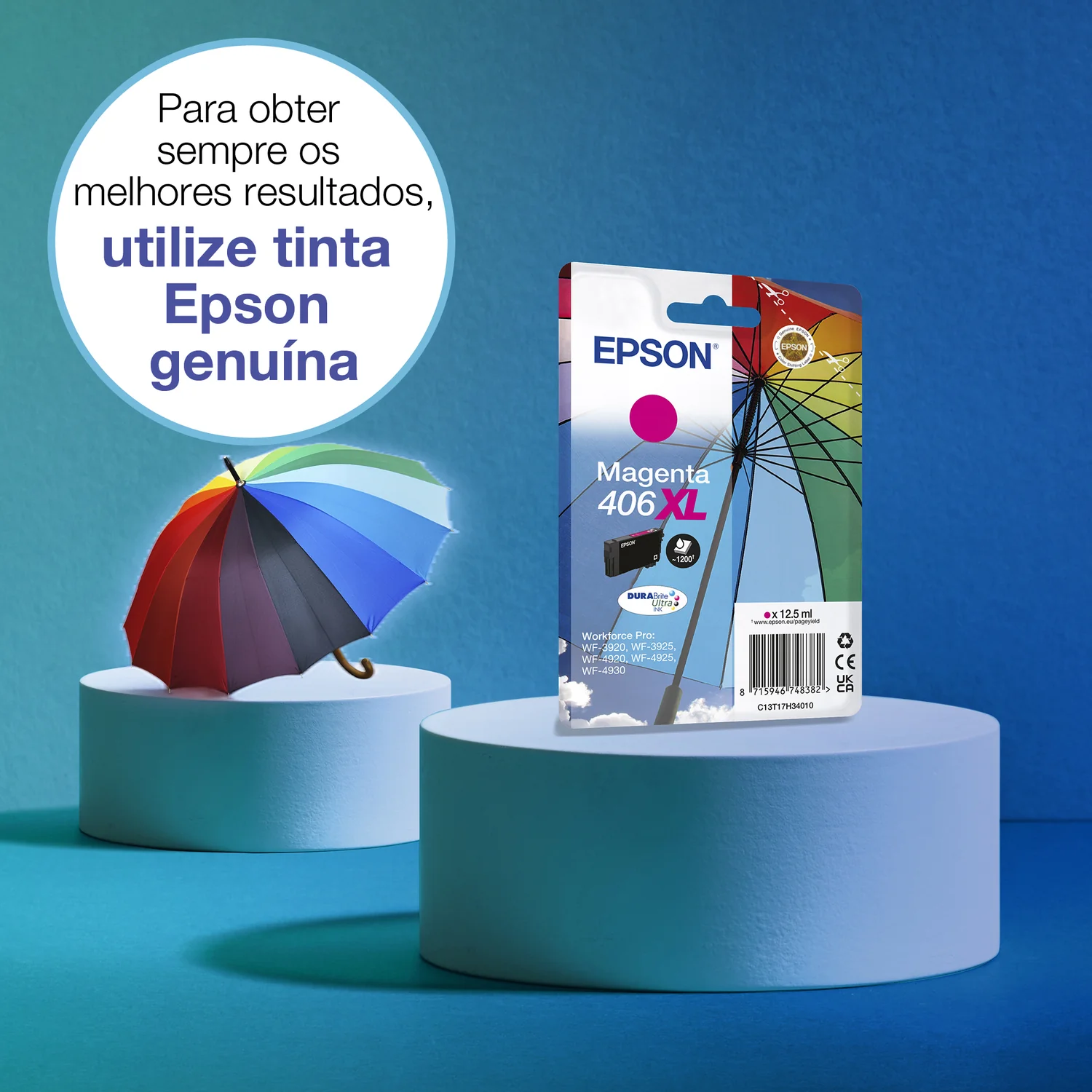 Tinteiro Epson 406XL Magenta DURABrite Ultra 12.5ml 1200 Páginas - Imagem 2