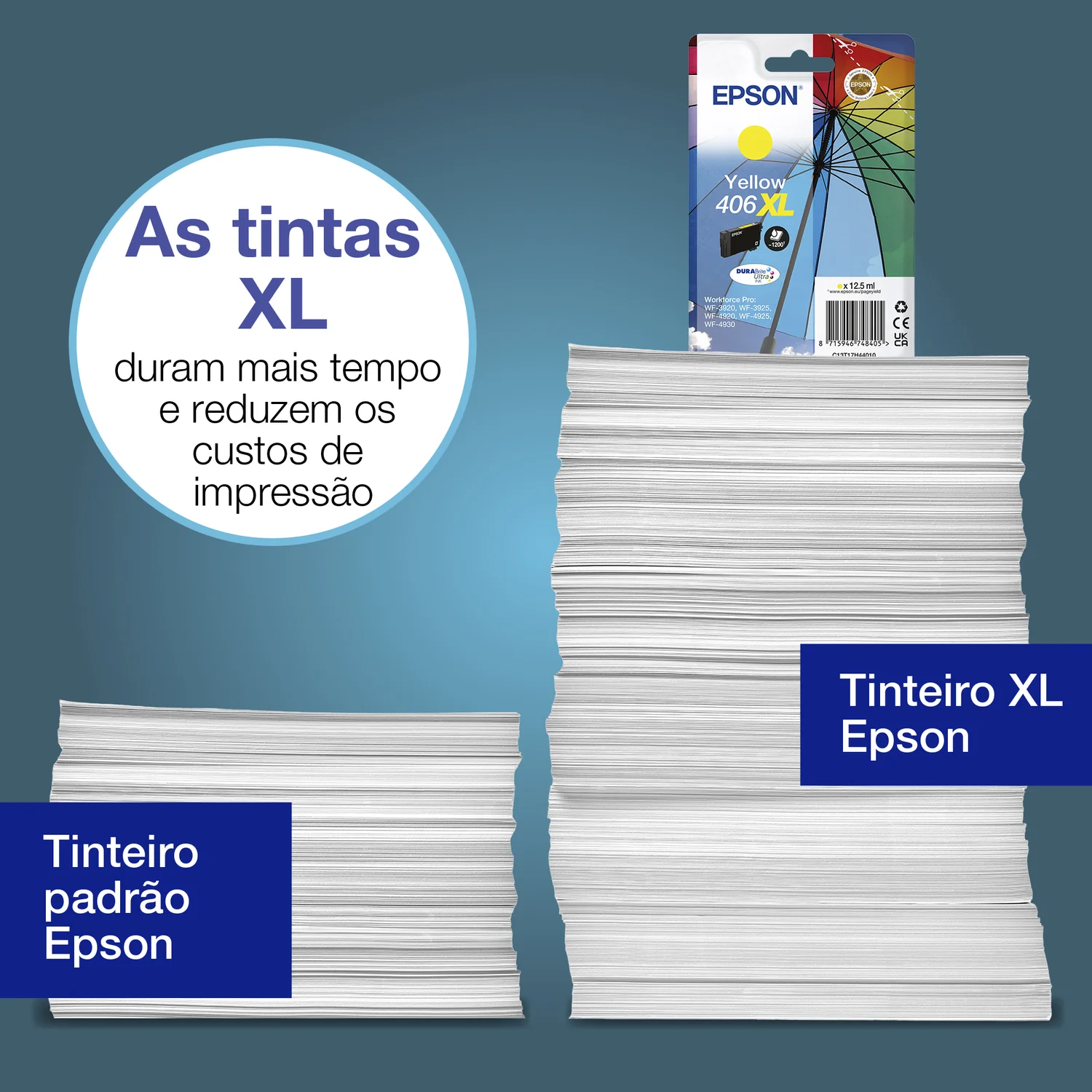 Tinteiro Epson 406XL Amarelo DURABrite Ultra High Yield 12.5ml - Imagem 2