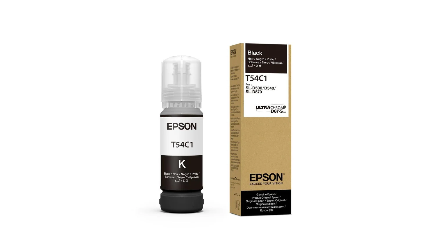 Tinteiro preto Epson T54C original 70ml para SureLab SL-D500