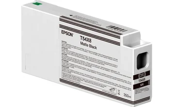 Tinteiro para Plotter Epson UltraChrome HDX/HD Preto Mate T54X80N 350ml