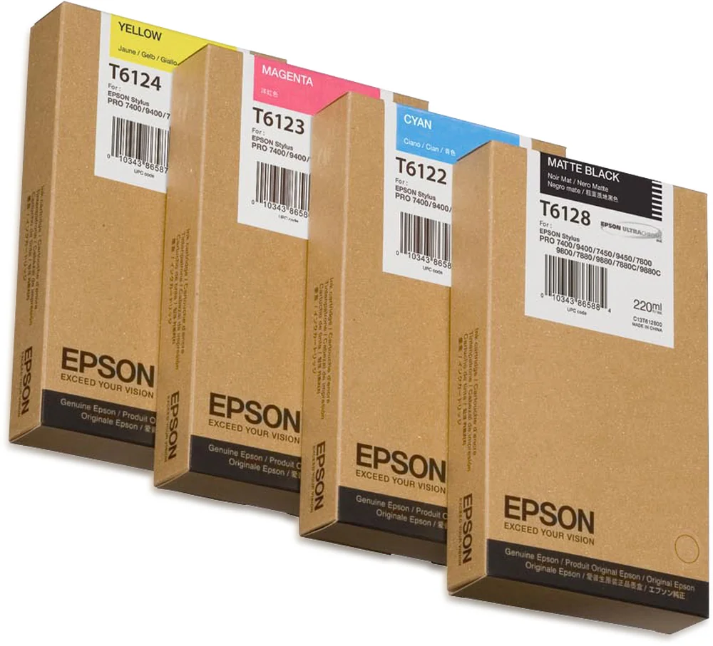 Tinteiro Epson Preto Mate T61280N 220ml para Stylus Pro 7400/9400/7800/9800/7880/9880