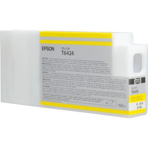 Tinteiro Epson T6424 Amarelo 150 ml para Stylus Pro 7700 / 7900 / 9900 - Imagem 1