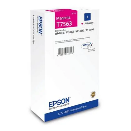 Tinteiro Epson T7563 Magenta Original para WorkForce WF-8xxx 1500 Páginas - Imagem 1