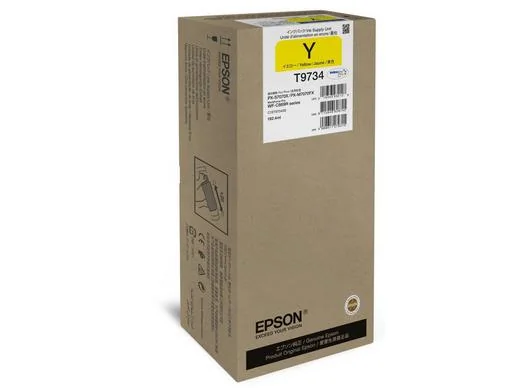 Tinteiro original amarelo alta capacidade XL Epson T9734 WorkForce Pro WF-C869R 192,4 ml - Imagem 1