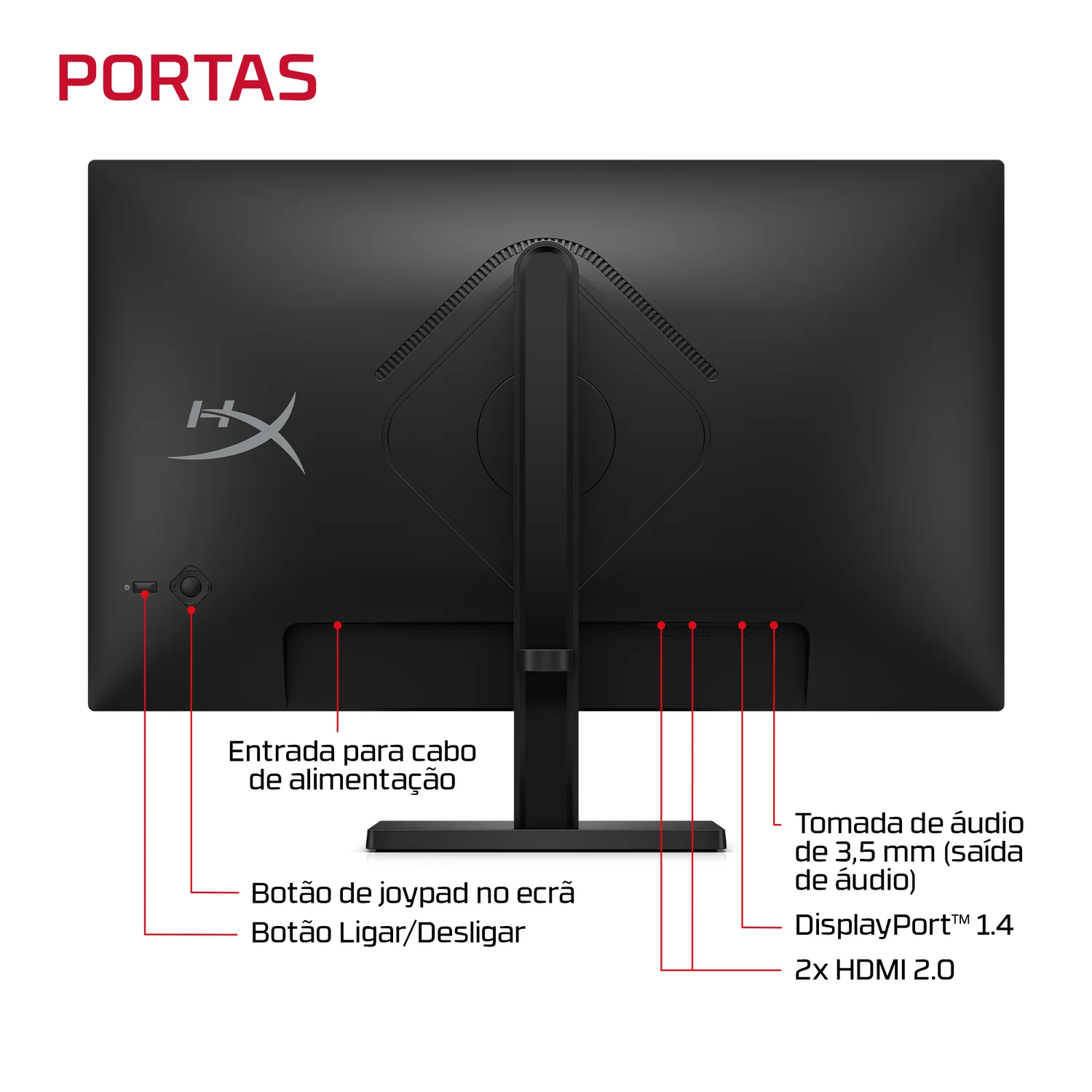 Monitor Gaming HP OMEN 24 23.8" Full HD IPS 180Hz 1ms AMD FreeSync Preto - Imagem 7