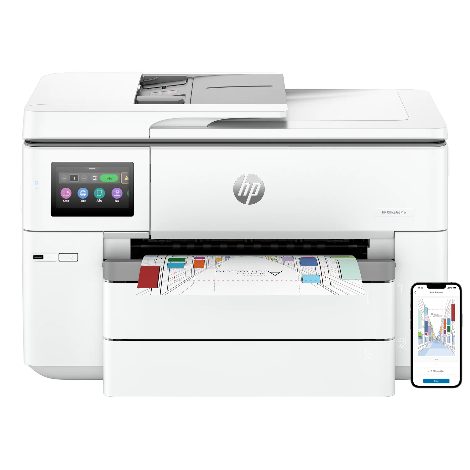 Impressora Multifunções HP OfficeJet Pro 9730 Wide Format A3 Jato de Tinta Duplex 22ppm Wi-Fi - Imagem 9