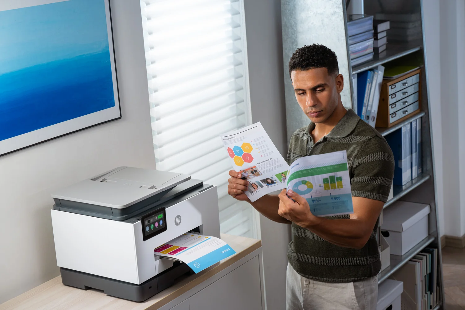 Impressora Multifunções HP OfficeJet Pro 9132 Jacto de Tinta A4 4800x1200 DPI 25ppm Duplex ADF - Imagem 5
