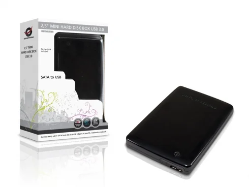 Caixa para Disco Rígido Externo 2,5" Conceptronic USB 3.0 SuperSpeed para SATA até 4,8 Gbit/s Preto - Imagem 6