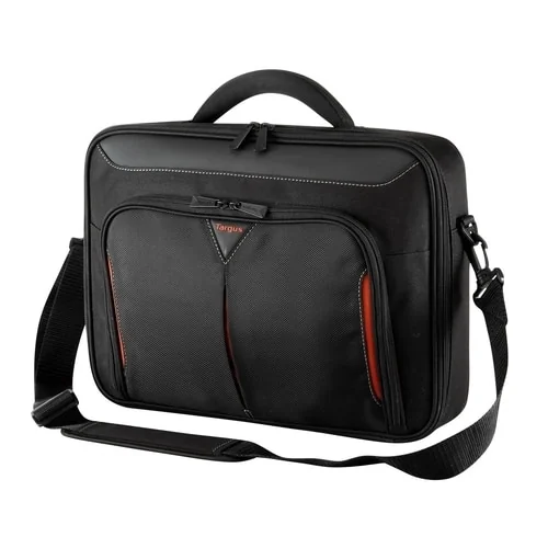 Mala portátil 14" Targus Classic+ Clamshell Preto/Vermelho com alça de ombro - Imagem 4