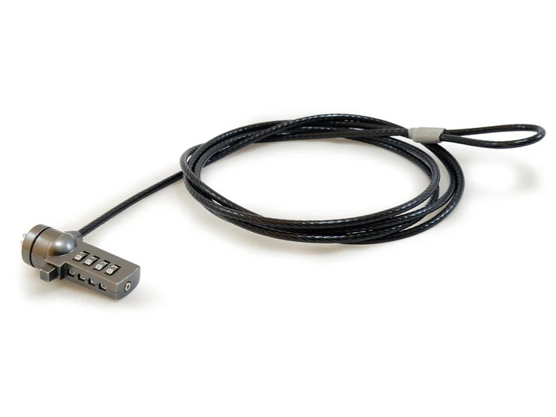 Cadeado de Segurança Conceptronic para Portátil com Combinação Cabo 1,8 m Preto - Imagem 1