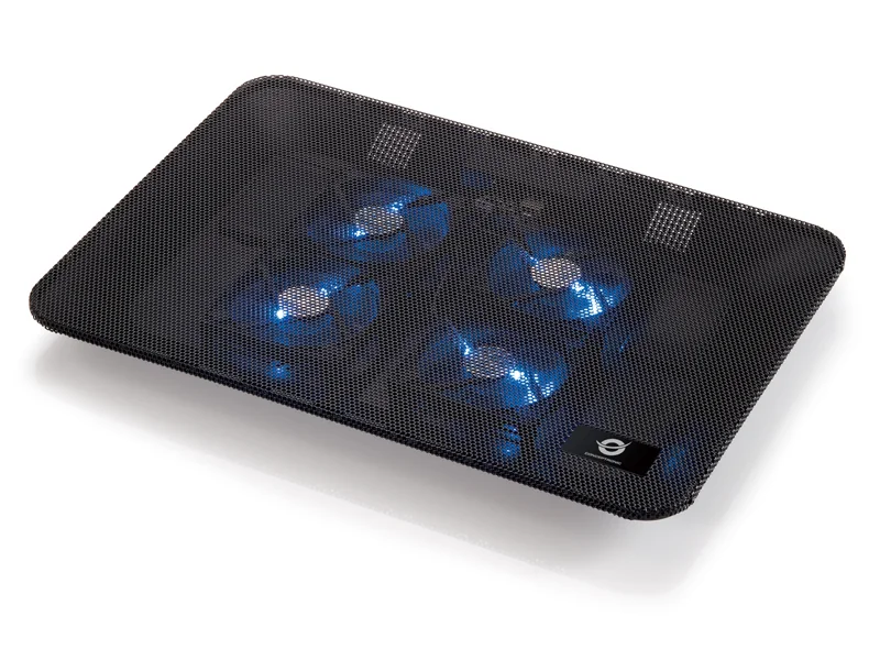 Base de Refrigeração para Portátil Conceptronic CNBCOOLPADL4F 15.6" 4 Ventoinhas USB Alumínio - Imagem 1