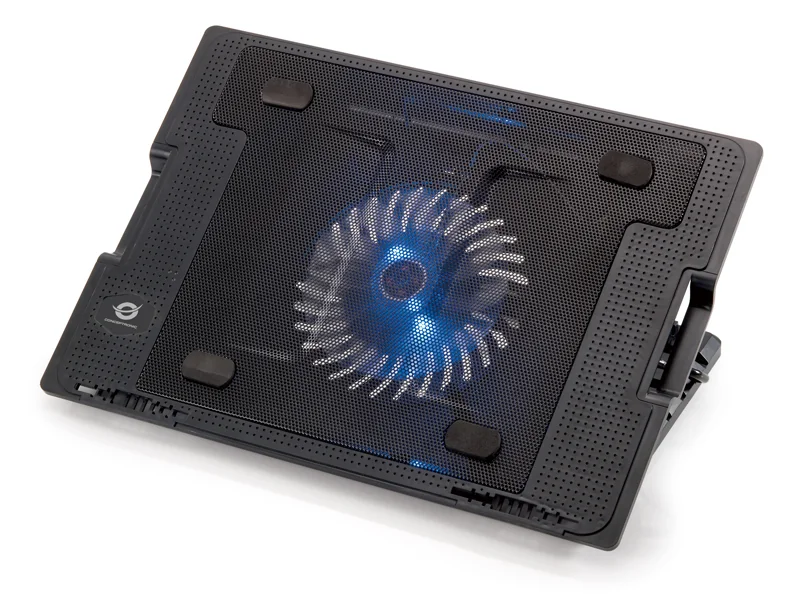 Base de Refrigeração para Portátil Conceptronic CNBCOOLSTAND1F 17" Dobrável 1 Ventoinha USB - Imagem 1