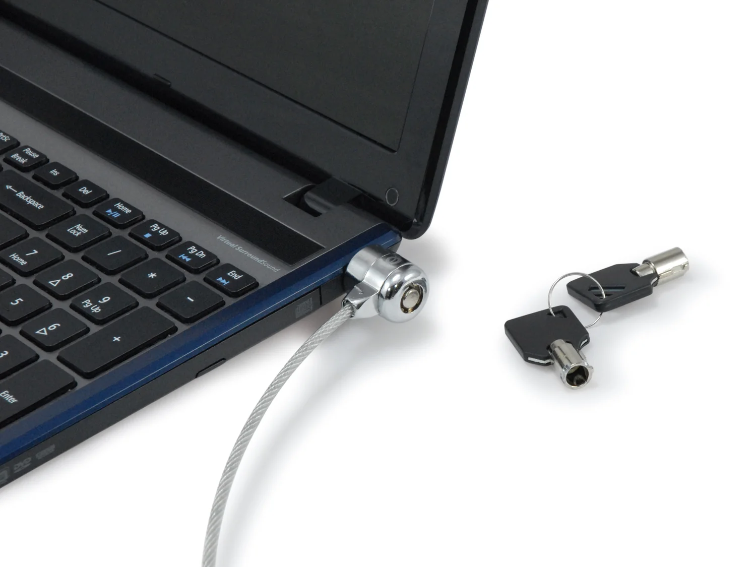 Cadeado de segurança Conceptronic CNBSLOCK15T para portátil 1,5 m com chave prateado - Imagem 3