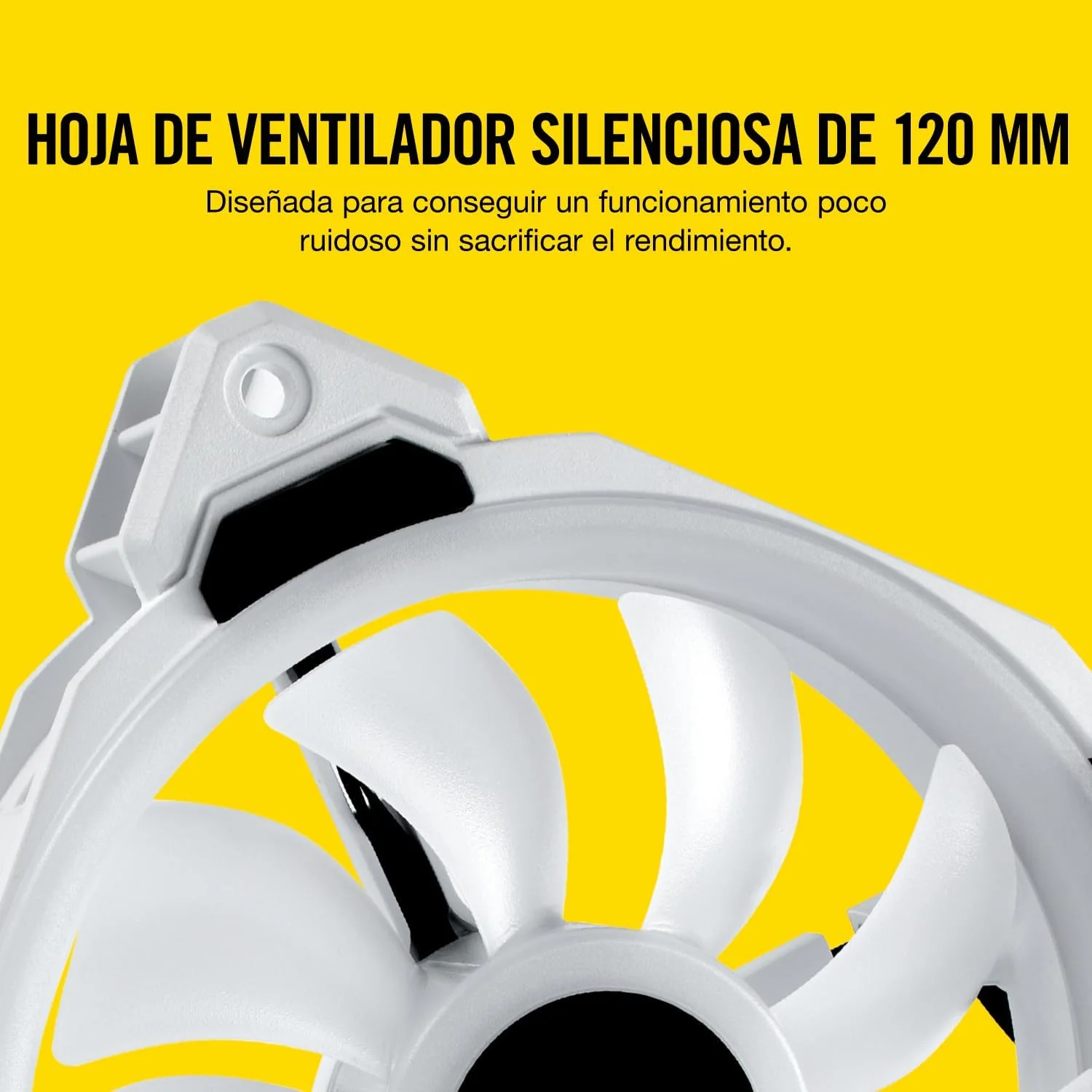 Ventoinha PC Corsair LL120 RGB Branca 120mm Dual Light Loop Pack 3 - Imagem 6
