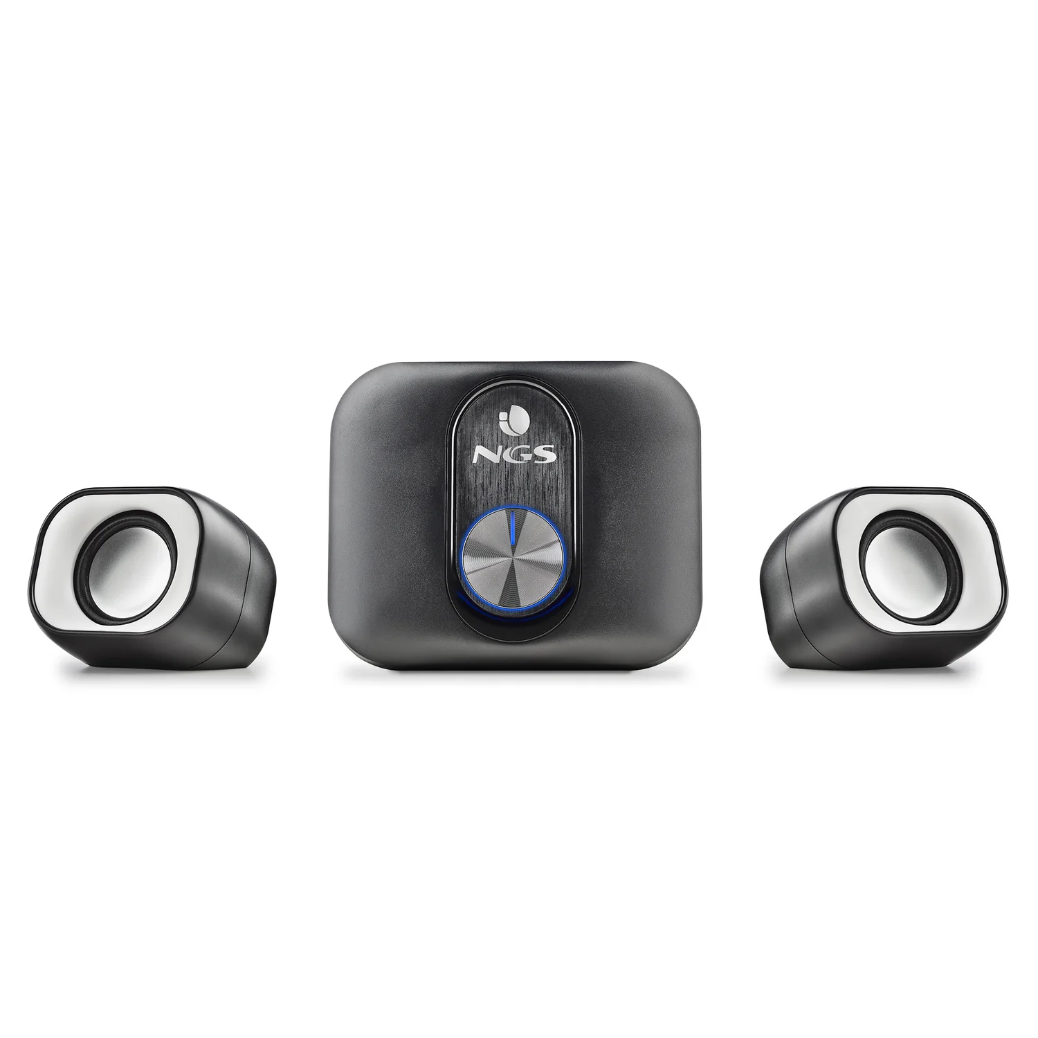 Conjunto de Colunas Multimédia NGS Comet 2.1 Sistema Estéreo 11W RMS Subwoofer Preto/Branco