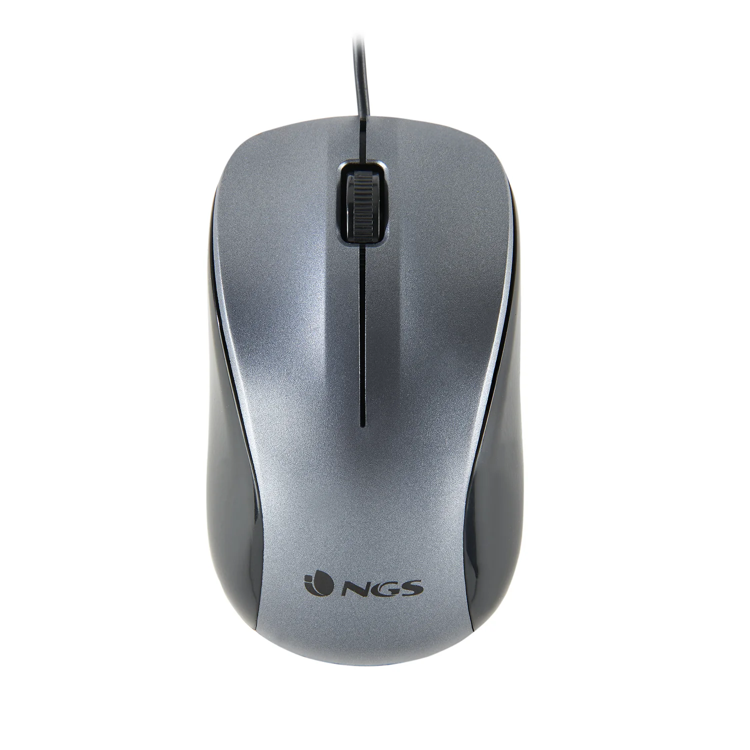 Rato com Fios NGS Crew Ótico 1200 DPI USB Ambidestro Plug and Play | Cinzento