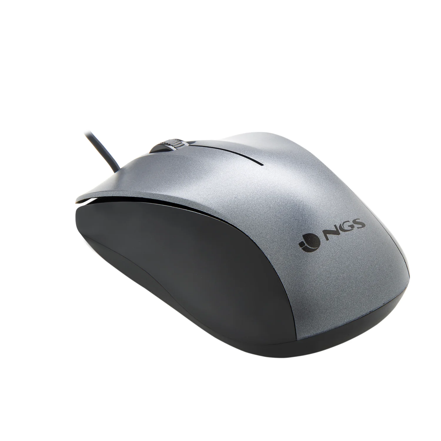 Rato com Fios NGS Crew Ótico 1200 DPI USB Ambidestro Plug and Play | Cinzento - Imagem 2