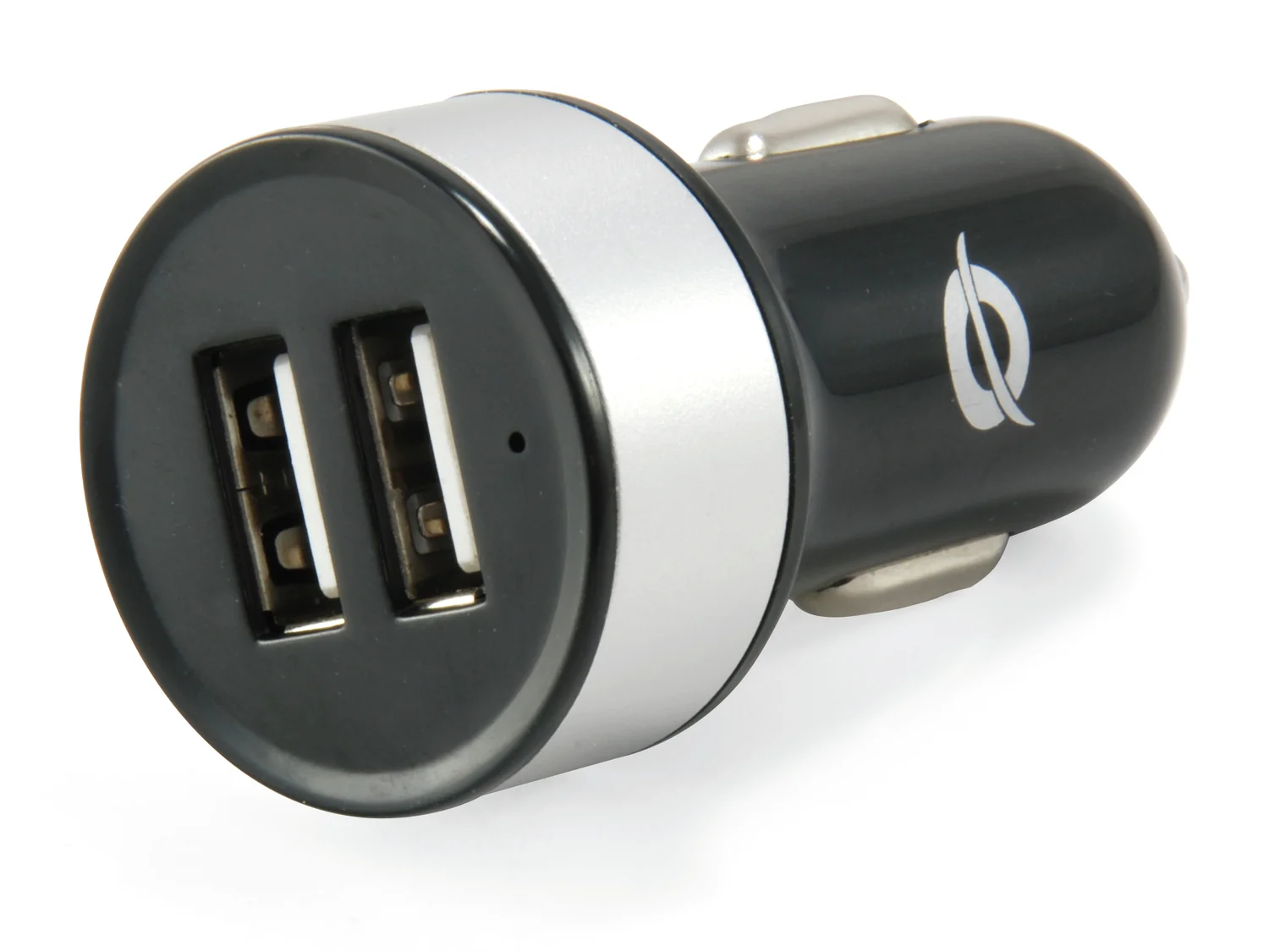 Carregador de carro USB Conceptronic CUSBCAR2A 2 portas 2.1A 10.5W prateado - Imagem 1