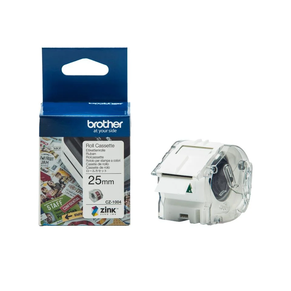 Rolo de fita para impressão a cores Brother CZ-1004 25mm x 5m