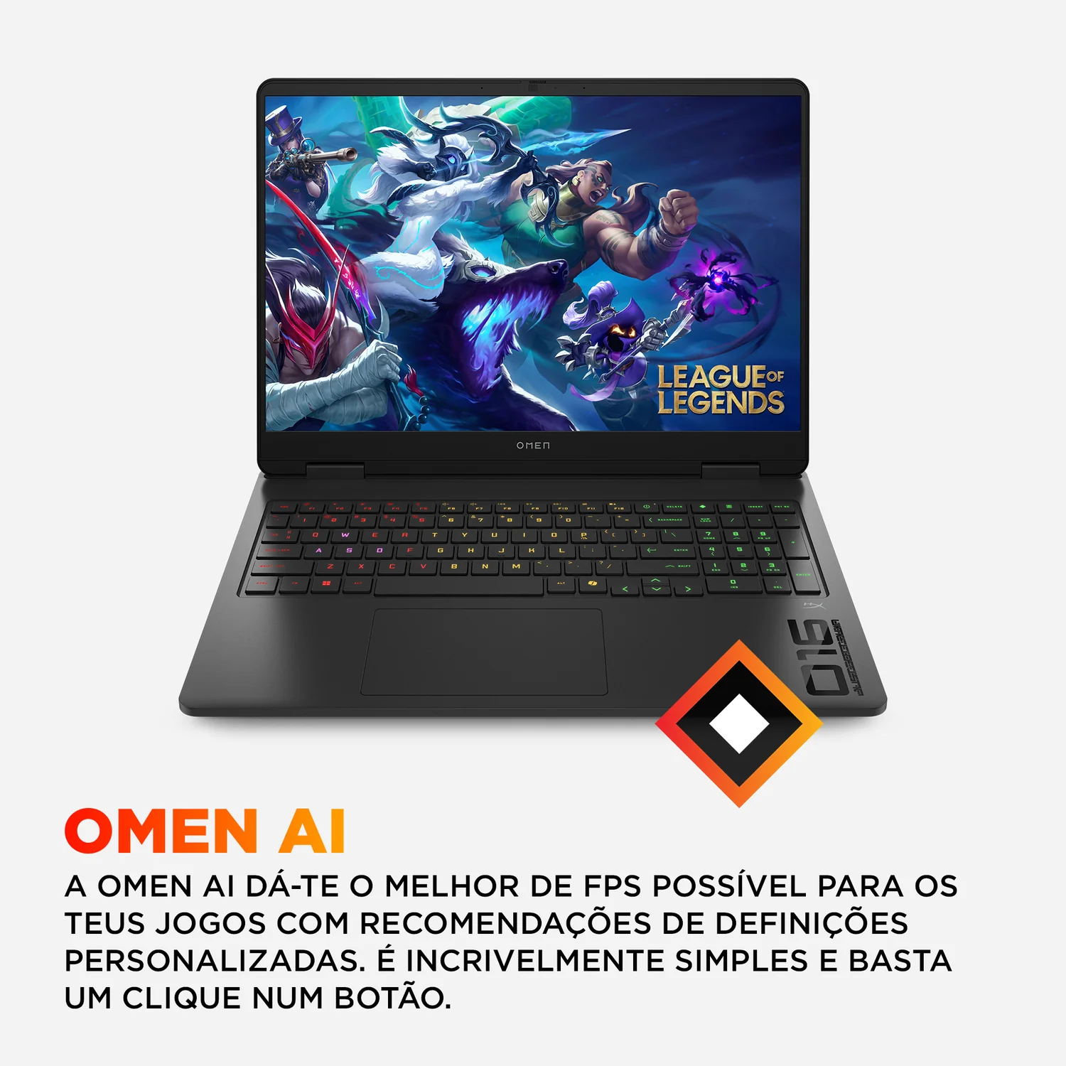 Portátil Gaming HP OMEN 16-am0044np 16" 2K 144Hz Intel Core Ultra 5 225H 24GB 1TB SSD RTX 5060 8GB Preto - Imagem 10