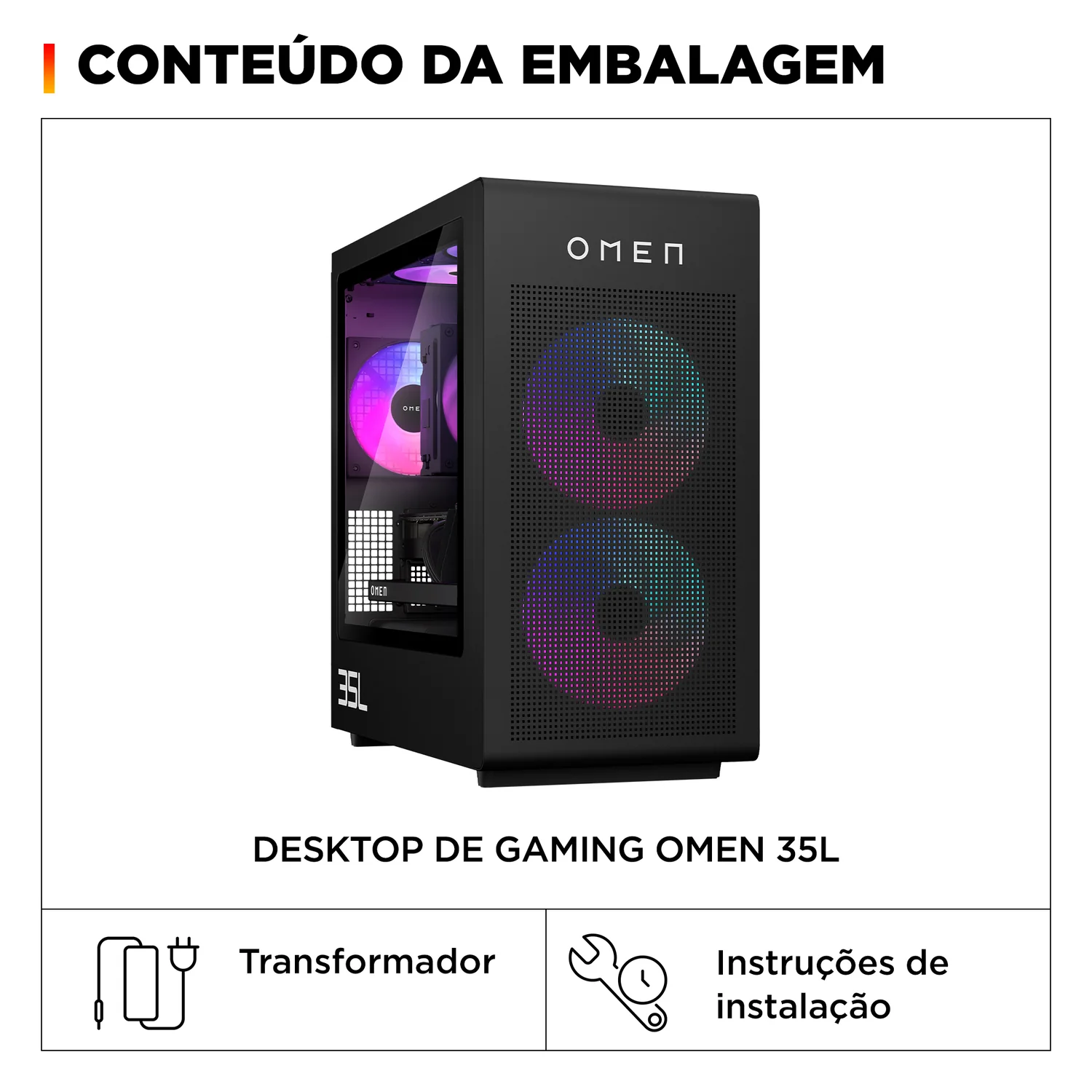Computador HP OMEN 35L GT16-1006np AMD Ryzen 7 9800X3D 32GB 1TB SSD RTX 5080 16GB Preto - Imagem 3