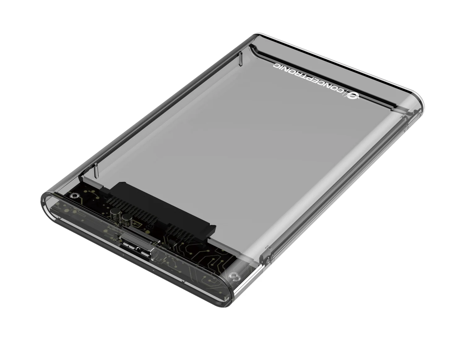 Caixa Externa para Disco Conceptronic DANTE03T 2.5" SATA USB 3.0 Transparente - Imagem 1