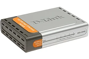 Switch de rede D-Link DES-1005D 5 portas Fast Ethernet não-gerido desktop