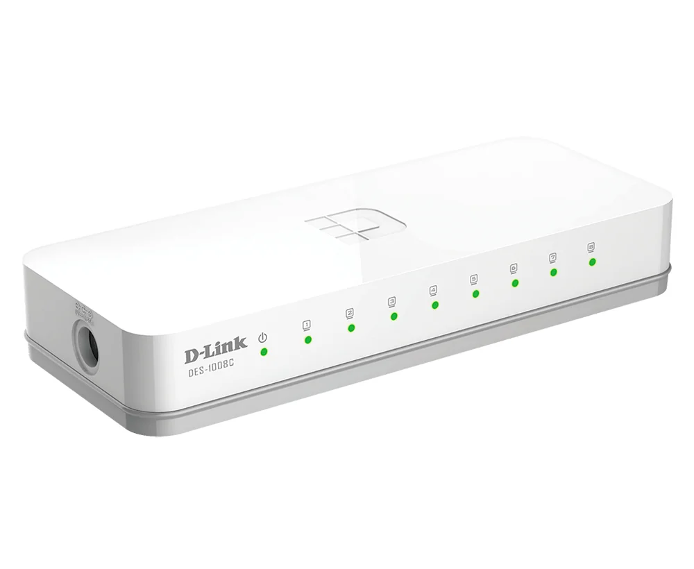 Switch de rede D-Link DES-1008C/E 8 portas Fast Ethernet não-gerido - Imagem 2