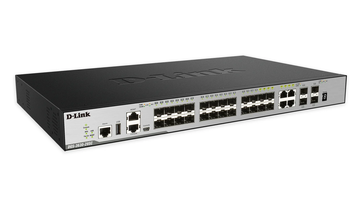 Switch de Rede Gerido D-Link DGS-3630-28SC L3 24 Portas SFP + 4 Combo + 4 SFP+ Stackable - Imagem 1