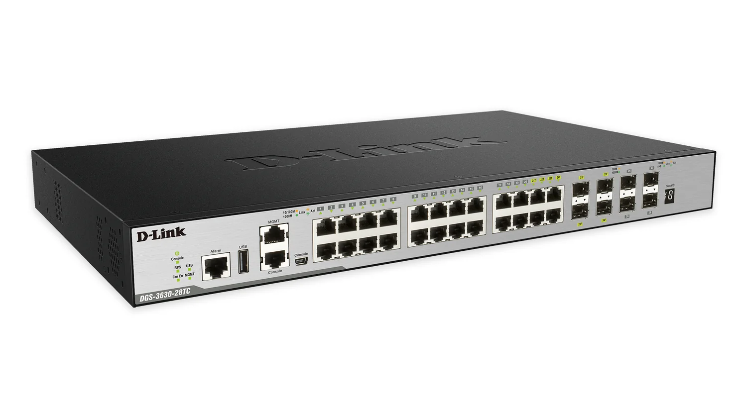 Switch de Rede D-Link DGS-3630-28TC/SI/E Gerido L3 24 Portas Gigabit + 4 SFP+ 10G - Imagem 1