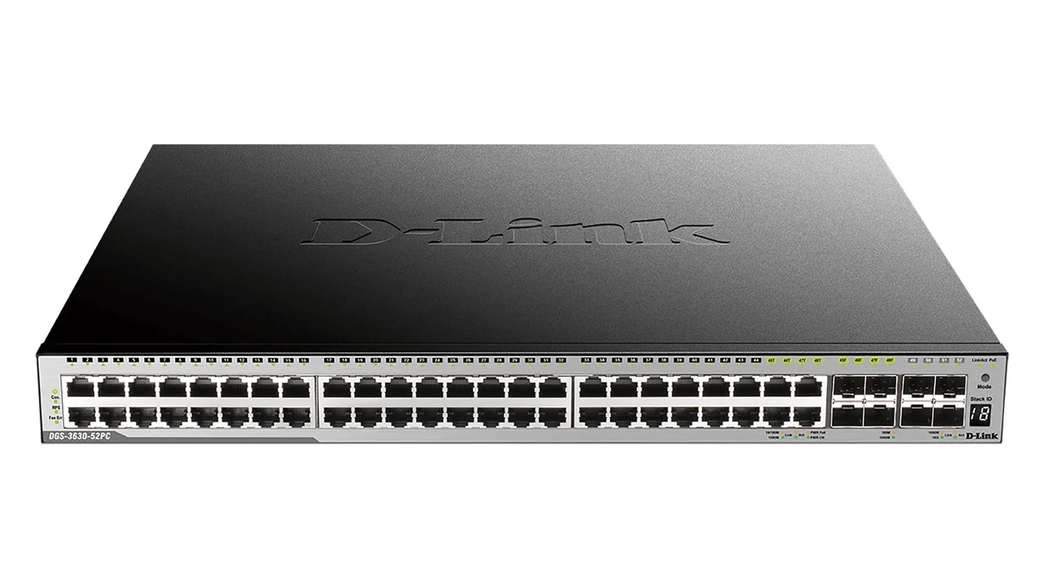 Switch de Rede D-Link DGS-3630-52TC/SI/E Gerido L3 48 Portas Gigabit + 4 SFP+ 10G - Imagem 1