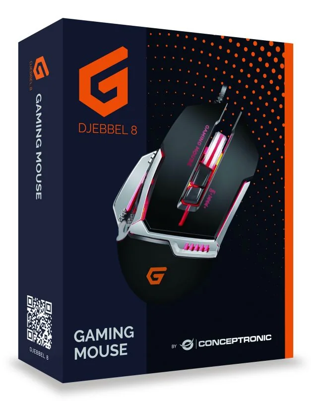 Rato Gaming USB Conceptronic DJEBBEL 8 com 8 Botões Programáveis e 4000 DPI Preto - Imagem 8