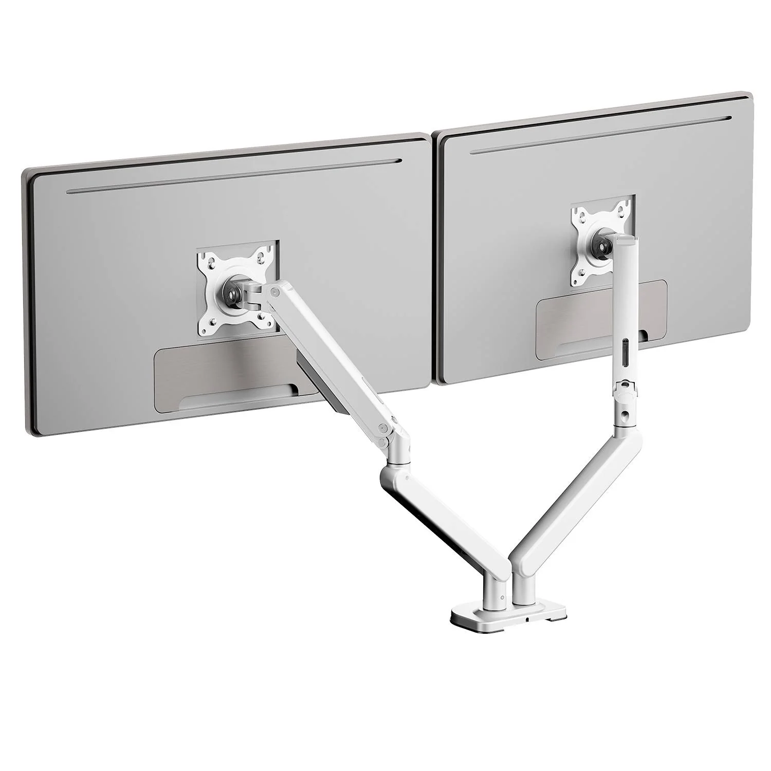 Suporte de Secretária Full-Motion para Dois Monitores Napofix DM2230S 13-32" Prateado - Imagem 8