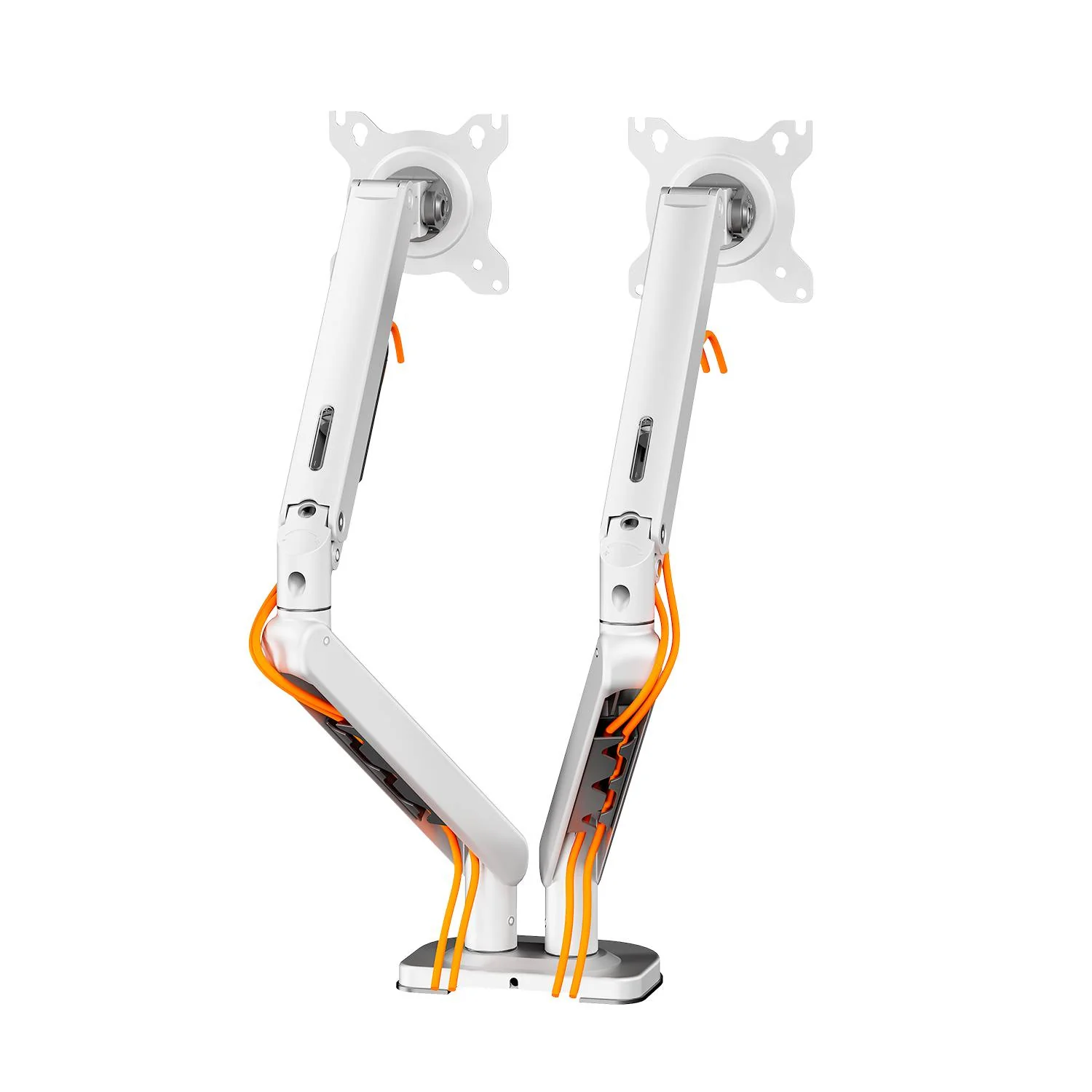 Suporte de Secretária Full-Motion para Dois Monitores Napofix DM2230S 13-32" Prateado - Imagem 7