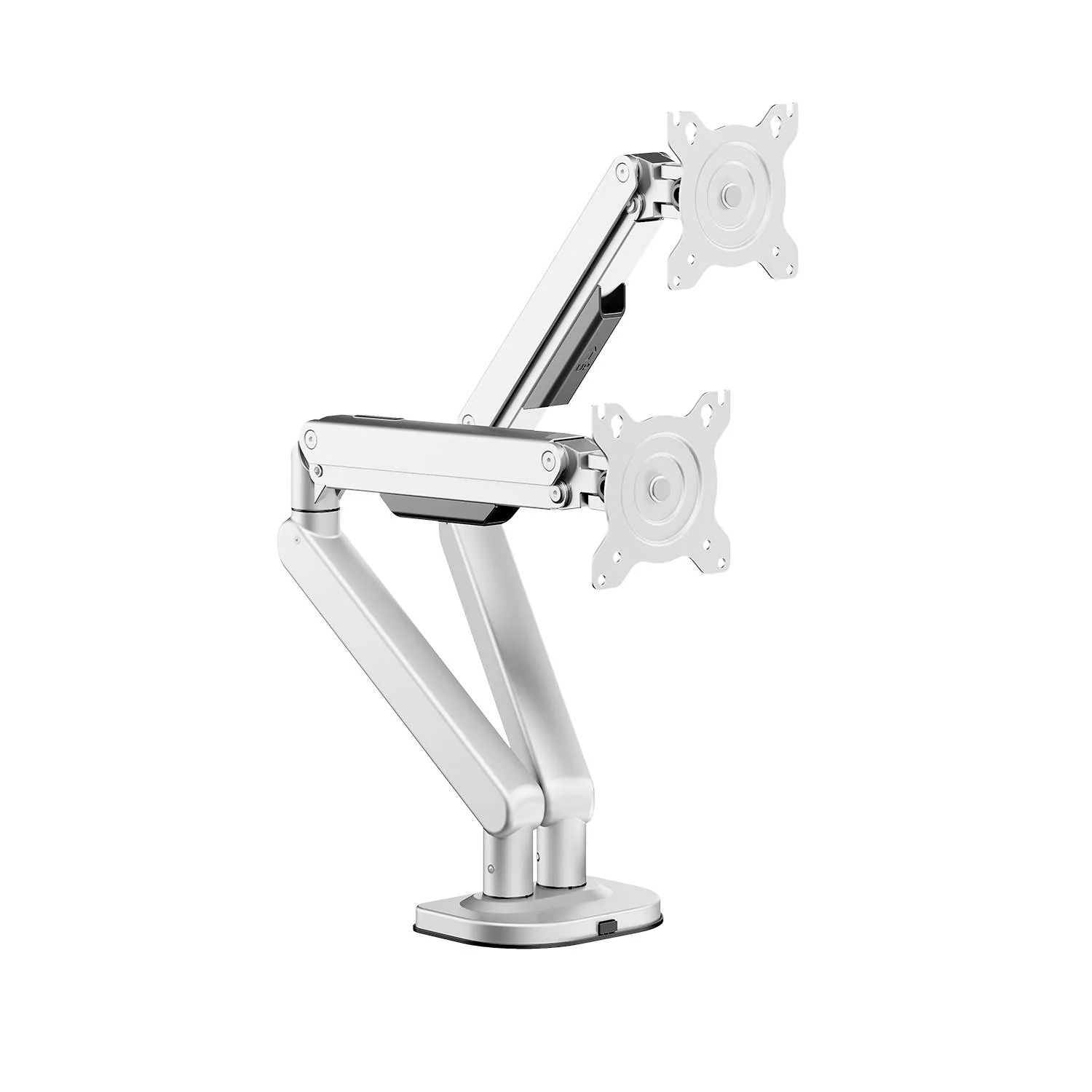 Suporte de Secretária Full-Motion para Dois Monitores Napofix DM2230S 13-32" Prateado - Imagem 1