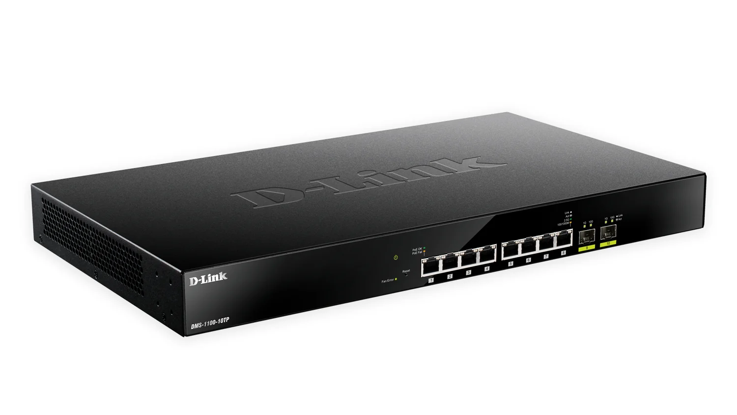 Switch de Rede D-Link DMS-1100-10TP 8 Portas 2.5G PoE + 2 SFP+ 10G Gerido