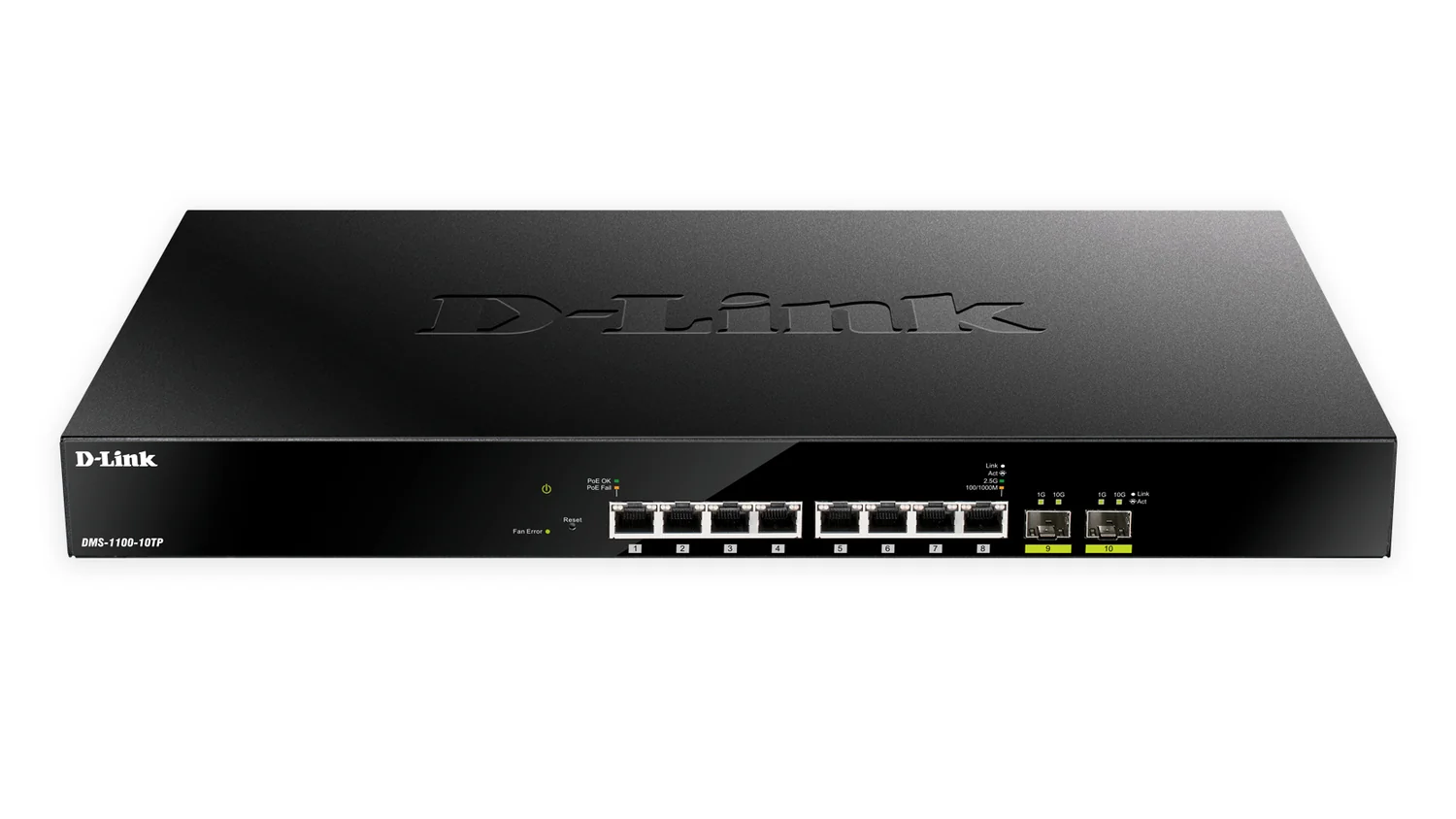 Switch de Rede D-Link DMS-1100-10TP 8 Portas 2.5G PoE + 2 SFP+ 10G Gerido - Imagem 2