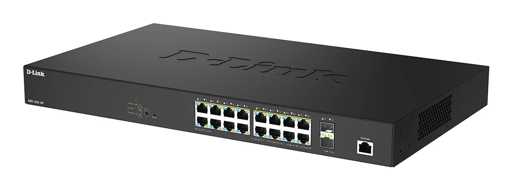 Switch de rede gerido D-Link DMS-1250-18P/E 18 portas 2.5G Multi-Gigabit PoE++ com 2x SFP+ 10G - Imagem 3