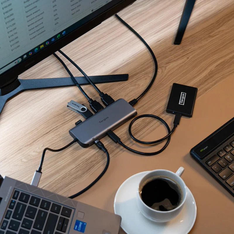 Docking Station USB-C Targus DOCK427GL Dual HDMI 4K Ethernet 140W Alumínio - Imagem 8