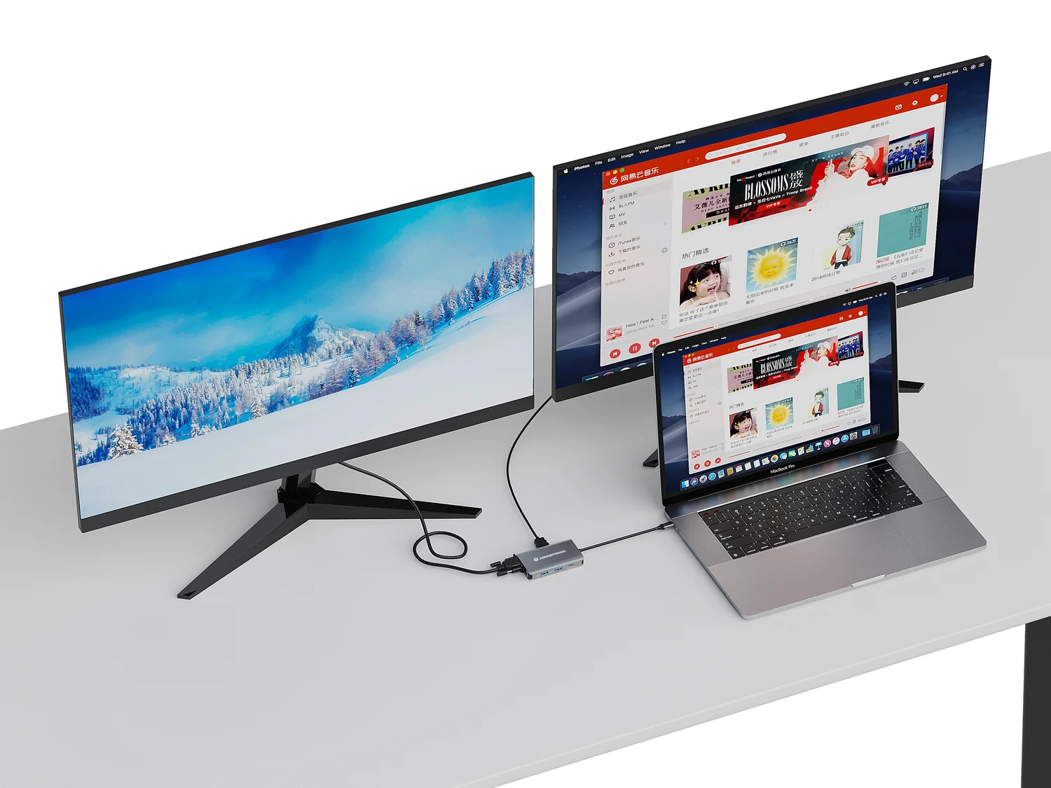 Docking Station USB-C Conceptronic DONN21G 7-em-1 HDMI VGA Ethernet 100W - Imagem 6