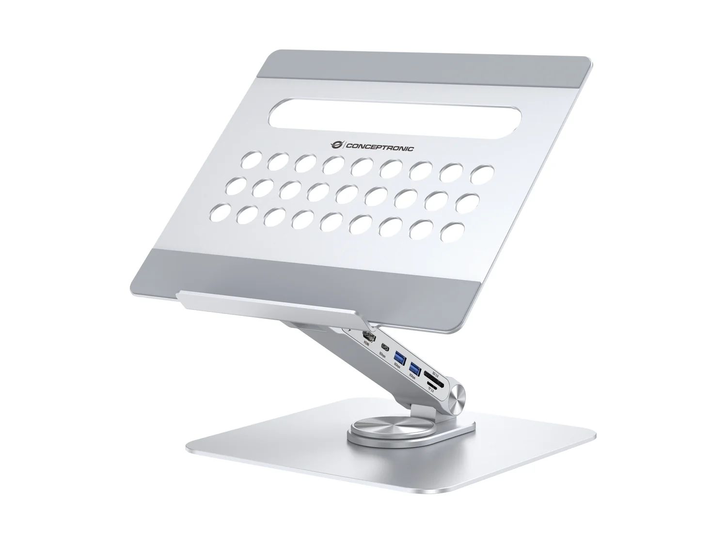 Suporte para Portátil Conceptronic DONN27G com Docking Station 7-em-1 USB-C - Imagem 2