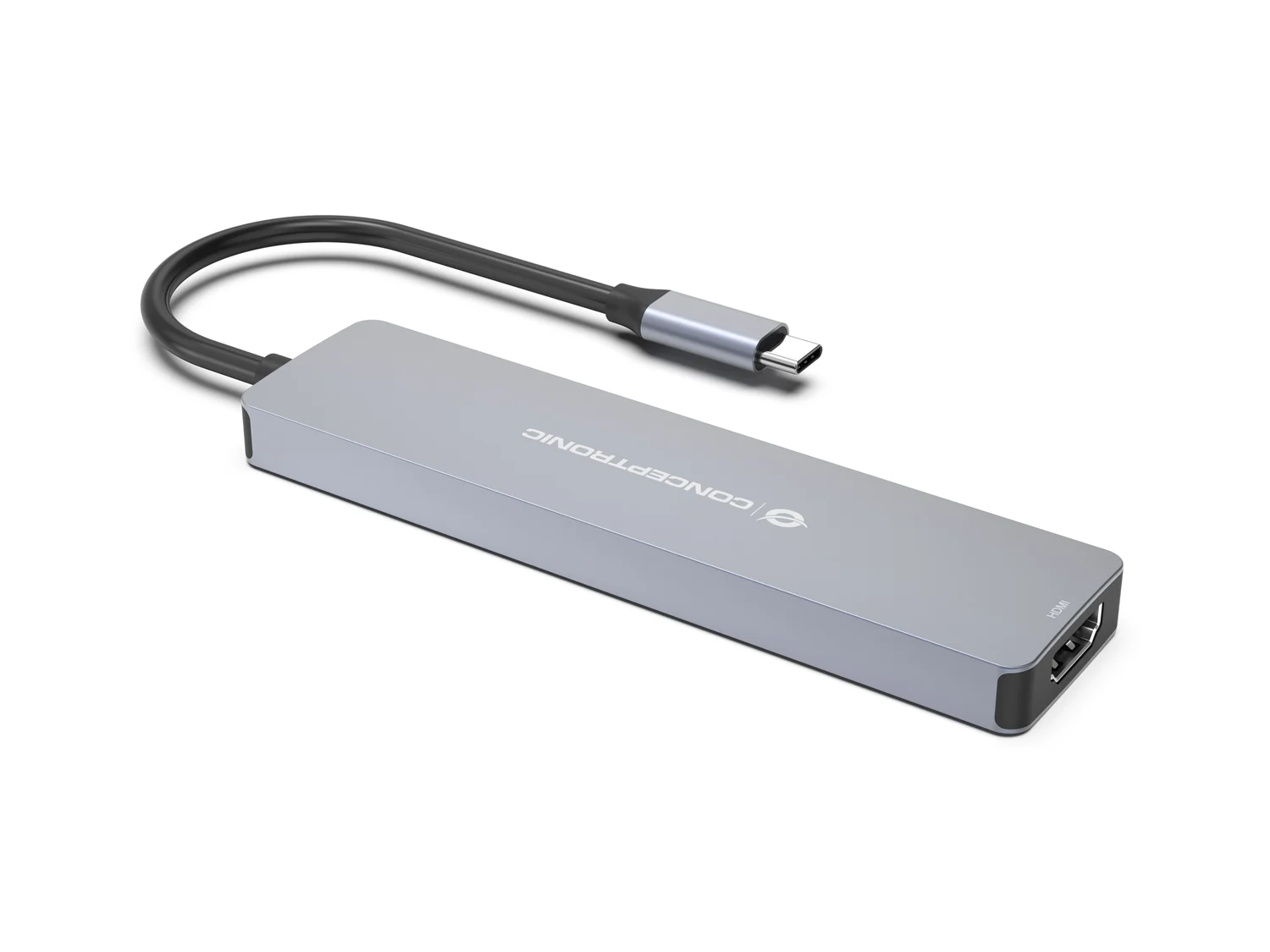Docking Station 7-em-1 USB-C 3.2 Gen 1 com HDMI 4K60Hz e USB PD 100W Conceptronic DONN28G Cinzento - Imagem 3