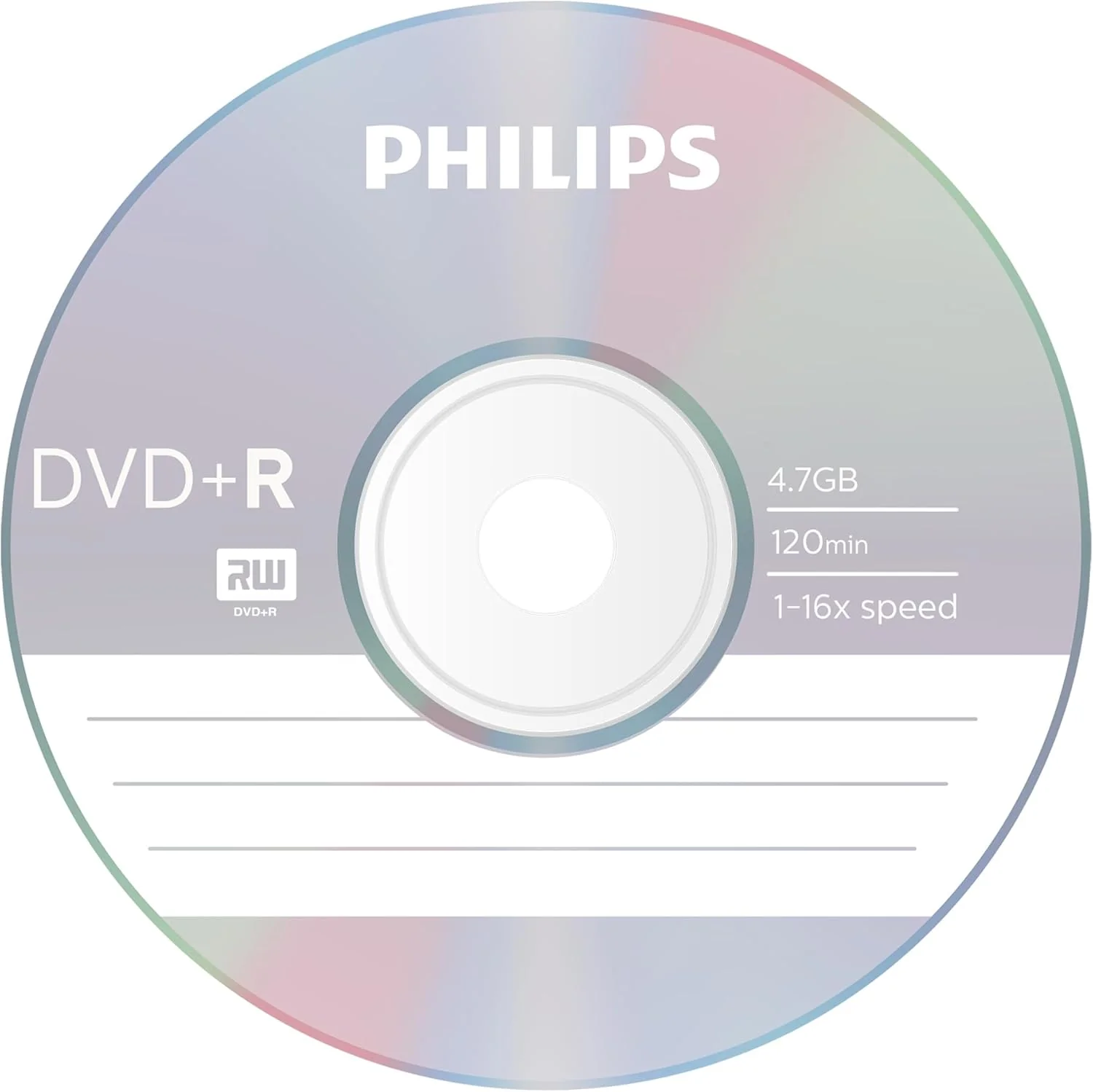 DVD+R Philips 4.7GB 16x Cakebox 50 Unidades 120 min - Imagem 3