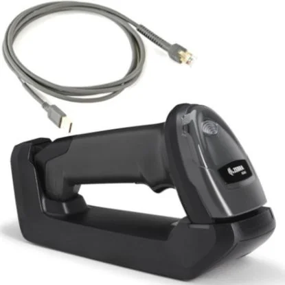 Scanner Códigos Barras Zebra DS4678 2D Imager Bluetooth IP52 Bateria 2500mAh Base Carregamento Preto - Imagem 1