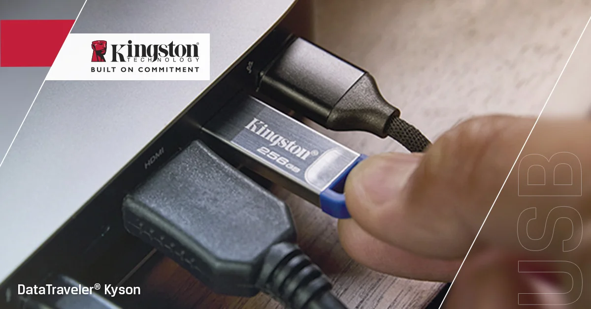 Pen Drive Kingston DataTraveler Kyson 256GB USB 3.2 Gen 1 220MB/s Metal Aço Inoxidável - Imagem 4