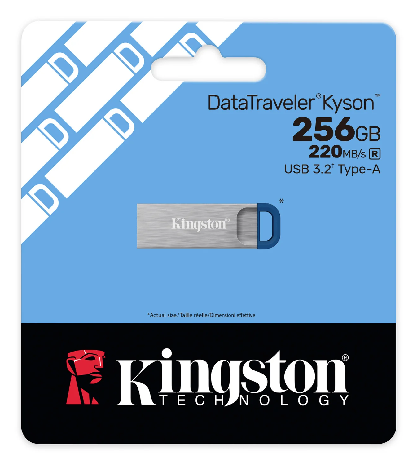Pen Drive Kingston DataTraveler Kyson 256GB USB 3.2 Gen 1 220MB/s Metal Aço Inoxidável - Imagem 6